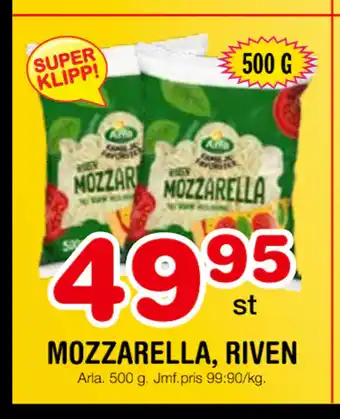 Nya Pulsen Mozzarella, riven erbjuda