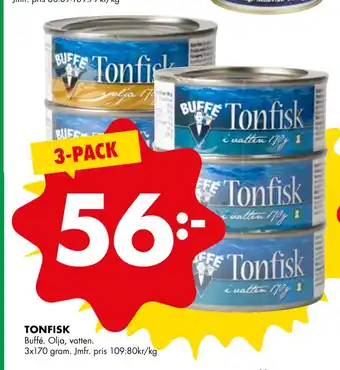 ÖoB Tonfisk erbjuda