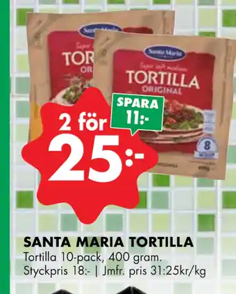 ÖoB Santa maria tortilla erbjuda