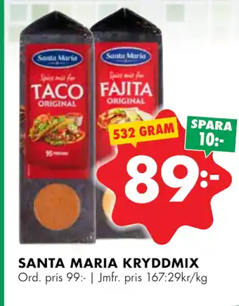 ÖoB Santa maria kryddmix erbjuda