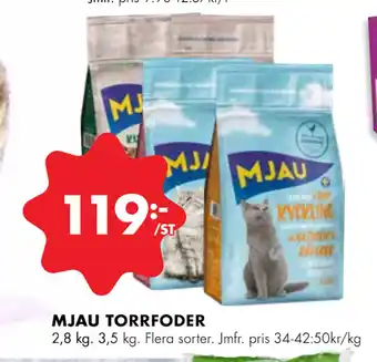 ÖoB Mjau torrfoder erbjuda