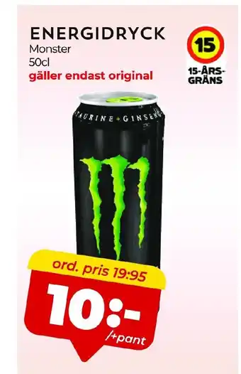 Matrix Butikerna ENERGIDRYCK erbjuda