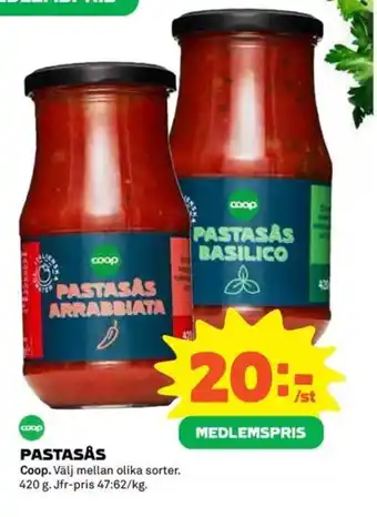Coop Extra PASTASÅS erbjuda