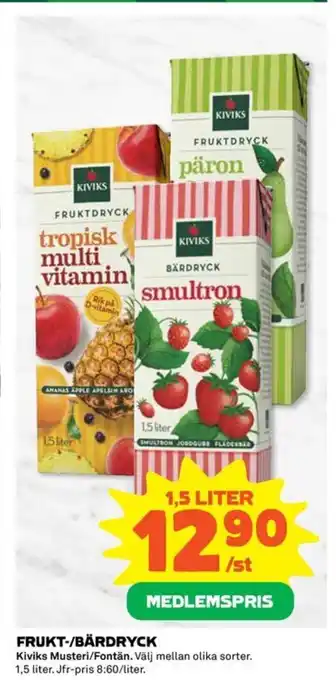 FRUKT-/BÄRDRYCK