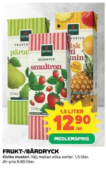FRUKT-/BÄRDRYCK