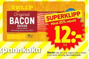ICA Supermarket Bacon erbjuda