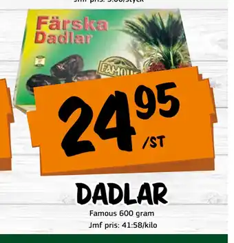 Bazaar Food market Dadlar erbjuda