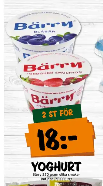 Bazaar Food market Yoghurt erbjuda