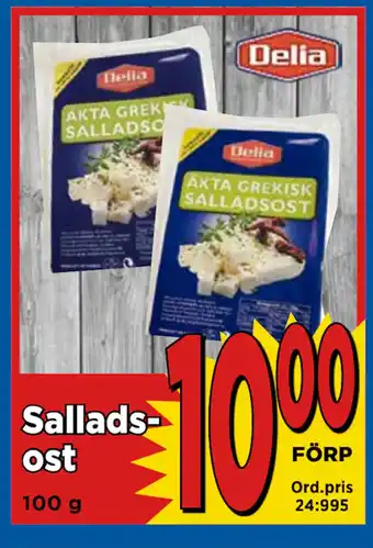 Supergrossen Salladsost erbjuda