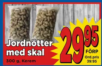 Jordnötter med skal