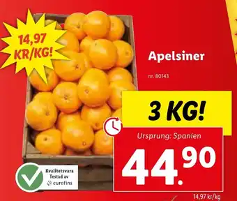 Lidl Apelsiner erbjuda