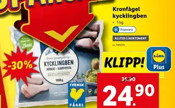 Lidl Kronfågel kycklingben erbjuda