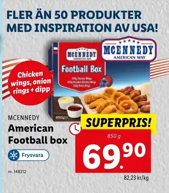 Lidl American Football box erbjuda