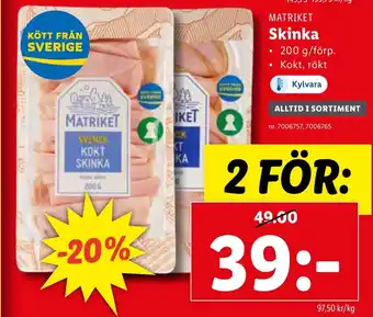 Lidl Skinka erbjuda