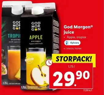 Lidl God Morgon juice erbjuda