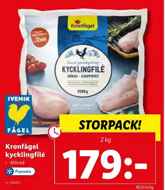 Lidl Kronfågel kycklingfilé erbjuda