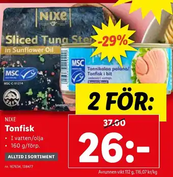 Lidl Tonfisk erbjuda