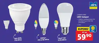 Lidl LED-lampor erbjuda