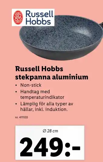 Lidl Russell Hobbs stekpanna aluminium erbjuda