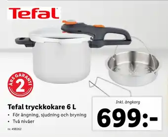 Lidl Tefal tryckkokare 6 L erbjuda