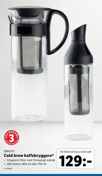 Lidl Cold brew kaffebryggare* erbjuda