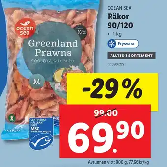 Lidl Räkor 90/120 erbjuda
