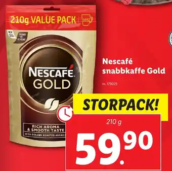 Lidl Nescafé snabbkaffe Gold erbjuda