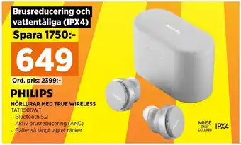 Power HÖRLURAR MED TRUE WIRELESS erbjuda