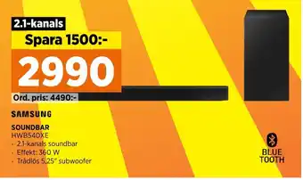 Power SOUNDBAR erbjuda