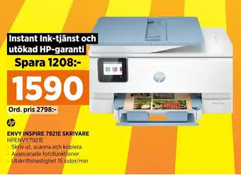 Power ENVY INSPIRE 7921E SKRIVARE erbjuda