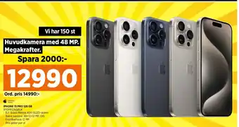 Power IPHONE 15 PRO 128 GB erbjuda