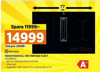 Power INDUKTIONSHÄLL MED INBYGGD FLÄKT erbjuda