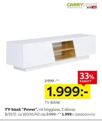 XXXLutz TV-bänk Power erbjuda