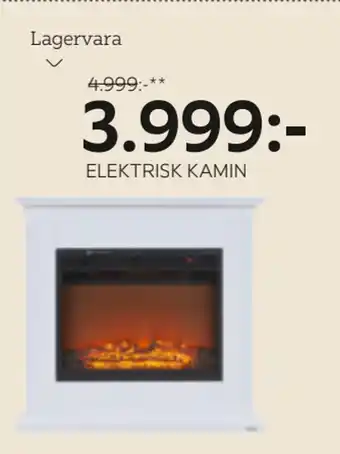 XXXLutz ELEKTRISK KAMIN erbjuda