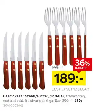 XXXLutz Bestickset Steak/Pizza, 12 delar erbjuda