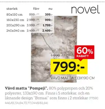 XXXLutz Vävd matta Pompeji erbjuda