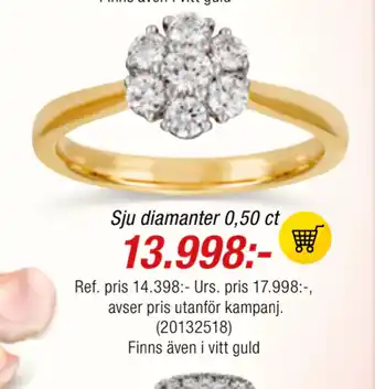 Guldfynd Sju diamanter 0,50 ct erbjuda