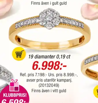 Guldfynd 19 diamanter 0,19 ct erbjuda