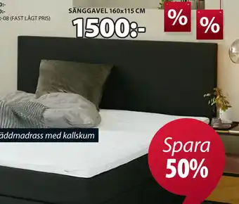 JYSK SÄNGGAVEL 160x115 CM erbjuda