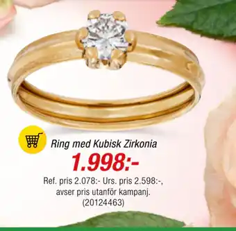 Guldfynd Ring med Kubisk Zirkonia erbjuda