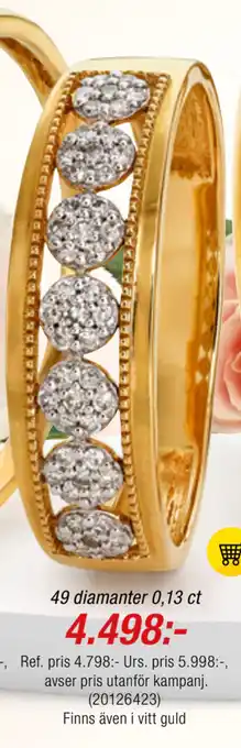 Guldfynd 49 diamanter 0,13 ct erbjuda