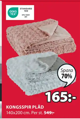 JYSK KONGSSPIR PLÄD erbjuda