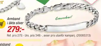 Guldfynd Armband i äkta silver erbjuda
