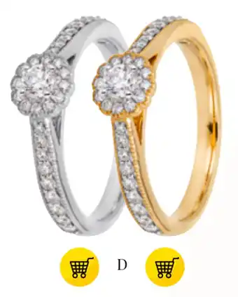Guldfynd RINGAR I 18K GULD MED WSI-DIAMANTER erbjuda