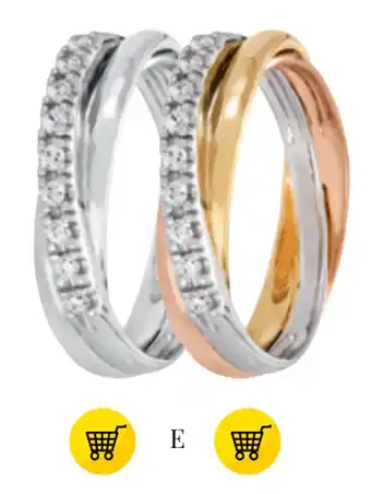 Guldfynd RINGAR I 18K GULD MED WSI-DIAMANTER erbjuda