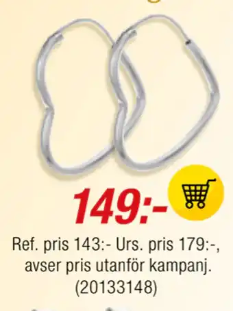 Guldfynd Örhängen i äkta silver erbjuda