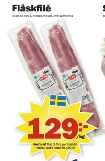 Pekås Fläskfilé erbjuda