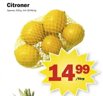 Pekås Citroner erbjuda