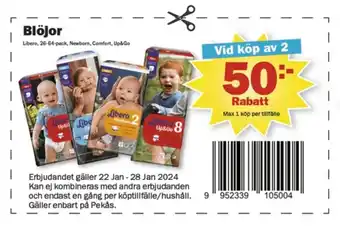 Pekås Blöjor erbjuda