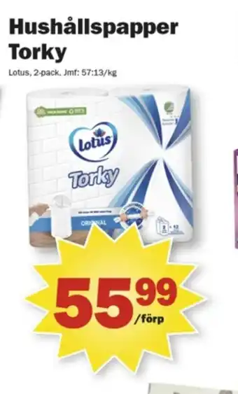 Pekås Hushållspapper Torky erbjuda